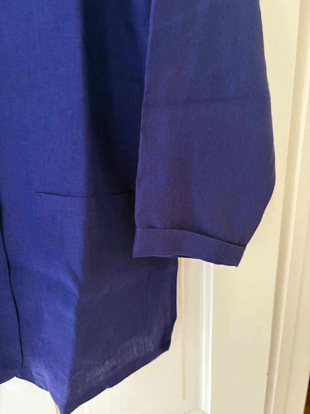 Talbots Purple Linen Button Front Jacket - Picture 4 of 4